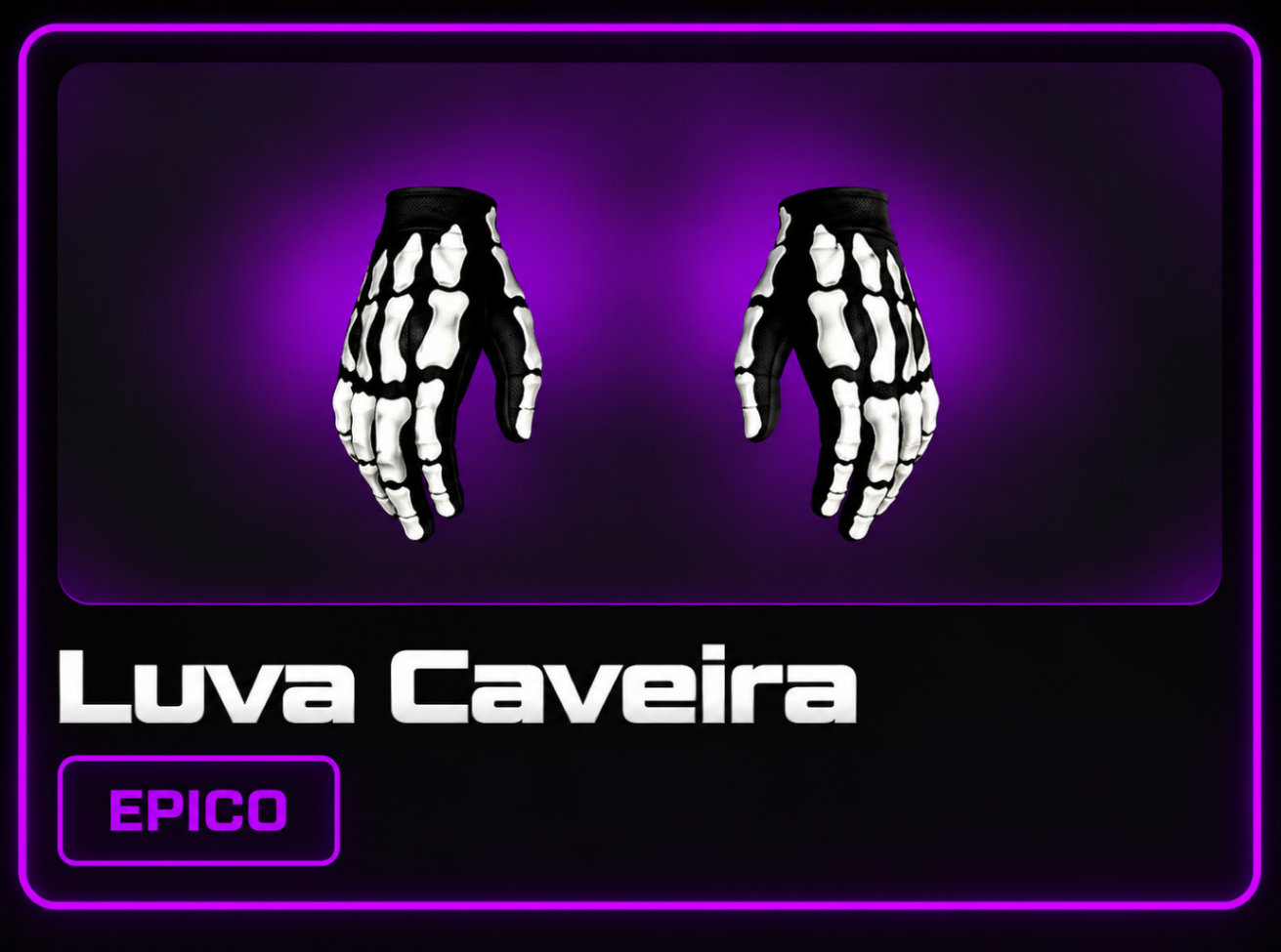 LUVAS CAVEIRA ( EFEITO FOGO )